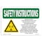 Signmission OSHA INSTRUCTIONS, 7" Height, Decal, 10" x 7", Landscape, Beyond This Point Radio Frequency With OS-SI-D-710-L-11424 - alternate 1